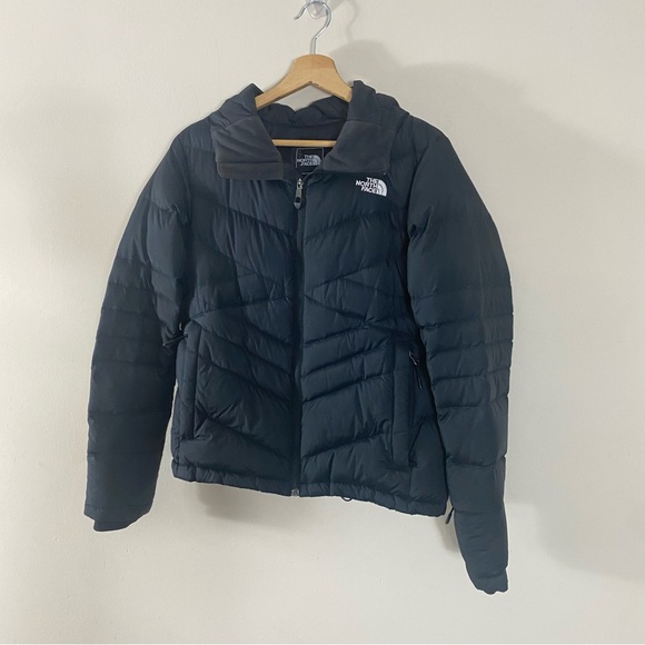 The North Face Down Filled Hooded Puffer Jacket Black - M - Picture 14 of 16